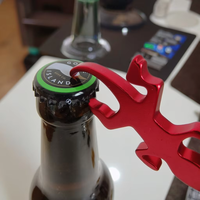 Pembuka Botol Bir Desain Kadal Gecko dari Paduan Aluminium, Logo Kustom, Ukiran Laser