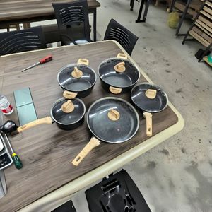 Set di Pentole in Granito e Marmo Antiaderente, 5 Pezzi con Manico Staccabile per Cucina Domestica - Product Image 5