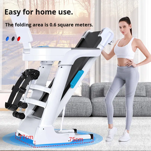 Hochwertiges zusammen klappbares elektrisches Laufband mit multifunktion aler, extrem leiser Stoß dämpfung für das Fitness studio in Innenräumen - Product Image 4