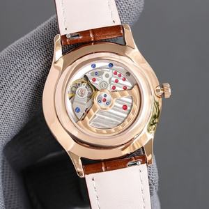 Montres mécaniques pour hommes de haute qualité en gros, montres à bracelet en cuir avec calendrier pour usage professionnel - Product Image 2