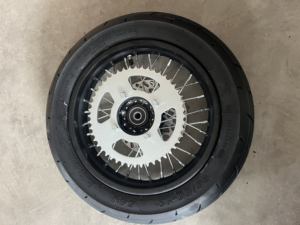 Ensemble <span class=keywords><strong>de</strong></span> pneus et <span class=keywords><strong>de</strong></span> jantes en fer <span class=keywords><strong>de</strong></span> 12 pouces, état neuf, moto tout-terrain électrique, pneus 90/90-12, carcasses <span class=keywords><strong>de</strong></span> pneus Ken*a Wheel - Product Image 3