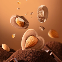 Zhongbao Hoogwaardige Gedroogde Zwarte Chocolade Fruit Amandel Gedroogde Fruitblokjes Natuurlijke Conservering Heerlijk Eten ODM OEM Fabriek