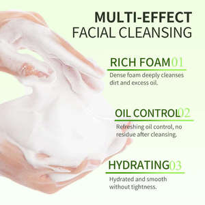 Nettoyant Moussant en Profondeur GreenLem à la Vitamine E, Acide Hyaluronique et Glycérine pour le Nettoyage des Pores, le Contrôle du Sébum et le Traitement de l'Acné - Marque Privée - Product Image 4