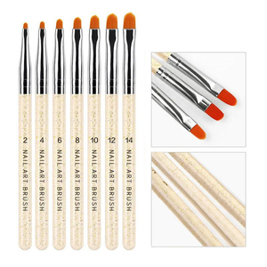 7pcs UV Gel Nail Painting <b>Brush</b> Set Soft Nylon Liner Pens for Manicure DIY Nail Art Tools - Product Image 1