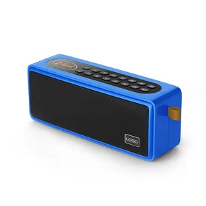 FM Radio Speaker Portable Bluetooth High Quality Speaker S208 Support Hands Free Call Audio Input TF Card and USB Flash Driver