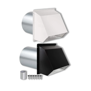 Grille d'aération murale moderne à capuchon <span class=keywords><strong>de</strong></span> 6 pouces, amortisseur d'air, couvercle d'évacuation pour ventilation extérieure, <span class=keywords><strong>cuisine</strong></span>, four - Product Image 1