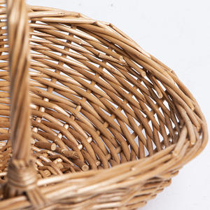 Handgemachte Farm Harvest umwelt freundliche Wicker Multifunktions-Geschenk korb mit ovaler Form Wicker Blumen korb für den Hausgebrauch - Product Image 5