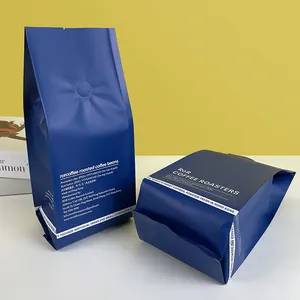 밸브 및 로고가있는 맞춤형 사이드 거셋 커피 백 알루미늄 마일라 씰 식품 간식 포장 애완 동물 사료