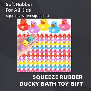 Customized Shape Logo Jesus Loves You <b>Doll</b> for Kids <b>Bath</b> Toy Float Birthday Party Gift Squeezing Rubber Ducky - Product Image 2