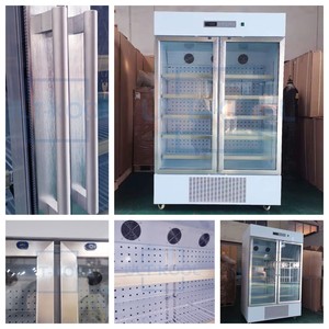 2-8 Degré 660L Prix du réfrigérateur médical à <span class=keywords><strong>double</strong></span> porte en verre bon marché - Product Image 5