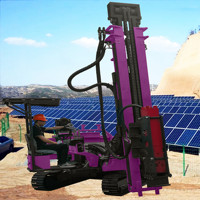 Machine de forage de pieux solaires, engin de construction, piqueuse hydraulique, piqueuse à marteau vibrant