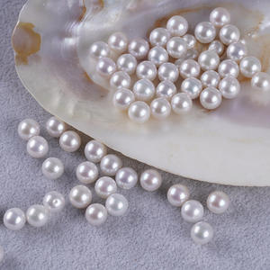 Perlas Sueltas Naturales de Agua Dulce en Forma de Botón, 8-9 mm, Perfectamente Redondas, Partículas de Luz Intensa, Perlas Naturales de Alta Calidad - Product Image 2