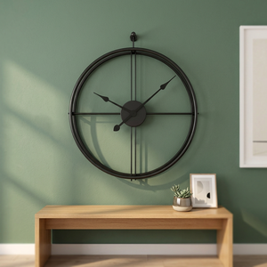 Reloj de Pared Minimalista de Metal, Redondo, Analógico, de Cuarzo, Silencioso, para Sala de Estar - Product Image 5