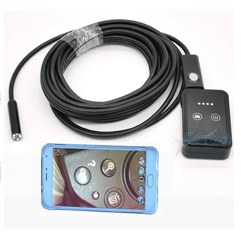 Portable hd video borescope 5.5 mm Waterproof handheld industrial wireless snake endoscope wifi borescope inspection camera