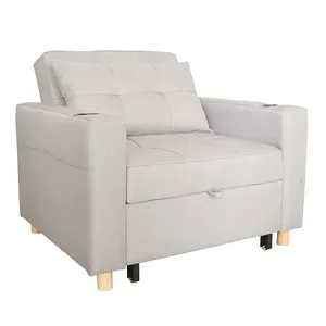 Living Room <strong>Sofas</strong> <strong>Beds</strong> Furniture Folding <strong>Single</strong> <strong>Sofa</strong> <strong>Bed</strong> Futon Fabric Convertible <strong>Pull</strong> <strong>Out</strong> Sleeper <strong>Sofa</strong> <strong>Bed</strong> - Product Image 2