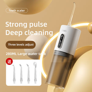 Molde privado 280ml tanque IPX7 inalámbrico eléctrico agua hilo <span class=keywords><strong>dental</strong></span> Limpieza de dientes viaje portátil hogar Waterpick <span class=keywords><strong>Dental</strong></span> irrigador Oral - Product Image 4
