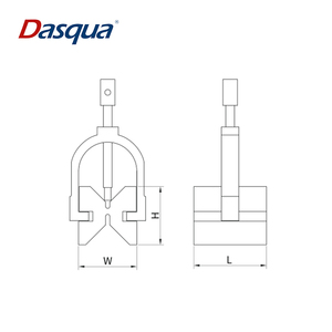 Dasqua 6-32mm Precision Hardened Steel <strong>Angle</strong> V-<strong>Block</strong> &amp; Clamp Set Clamp Pair Machinist Tools - Product Image 2