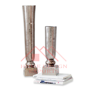 Decoración Metal Aluminio Macetas Floreros para la venta Centros DE MESA DE BODA Piso Trompeta Jarrones Para el hogar Hoteles y restaurantes - Product Image 5