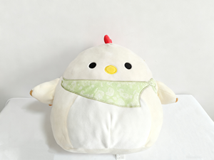 Peluche de <span class=keywords><strong>Pollo</strong></span> Suave al por Mayor con Diseño de Pañuelo Verde para Regalos Infantiles y Decoración de Habitaciones - Product Image 5