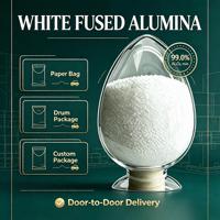 Alumine blanche fondue conforme à la norme FEPA WA F40 99,0 % Al2O3 Abrasif pour ponçage et meulage industriels
