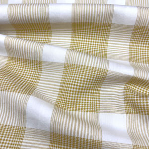 En stock Tissu en coton <span class=keywords><strong>jaune</strong></span> <span class=keywords><strong>moutarde</strong></span> et noir à motif pied-de-poule 125 g/m², froissé au sel, sans repassage, pour robes, tuniques, foulards - Product Image 5
