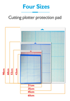 Alfombrilla Protectora de PVC de 3 Capas de 350*520mm para Plotter de Corte de Vinilo, Suministro de Fábrica