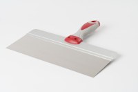 Outils pour cloisons sèches en acier inoxydable : grattoir, spatule à ruban adhésif, spatule à mastic avec poignée TPR à prise souple
