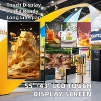 Écran LED publicitaire en libre-service 4K Full HD, panneau LCD vertical, écran tactile, boîte lumineuse, affiche numérique, grand écran