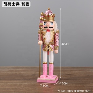 DAMAI 2024 Cascanueces de Madera Navideño de 30cm, Decoración, Regalo para Niños - Product Image 5