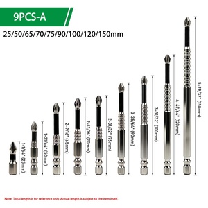 Juego de Puntas Magnéticas Resistentes K5 de Múltiples Especificaciones S2, Destornillador Eléctrico de Alto Torque Anti-Impacto, Puntas Especiales - Product Image 2