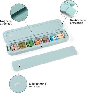 กล่องเก็บยาประจำสัปดาห์ 7 วัน พร้อมช่องแบ่ง วัสดุพลาสติก - Product Image 3