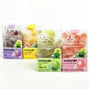 Bonbons gélifiés aux <span class=keywords><strong>fruits</strong></span> mélangés 103g multicolores sucrés |   Sandwich à la <span class=keywords><strong>pâte</strong></span> <span class=keywords><strong>de</strong></span> mangue, pêche et peau <span class=keywords><strong>de</strong></span> raisin |   Emballé individuellement pour l'école - Product Image 5