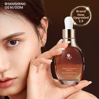 Huile Visage et Corps Anti-Âge Raffermissante à la Niacinamide Biologique et à la Rose d'Ottomanie, Marque Blanche, 30ml, OEM ODM, Vente en Gros pour Soins de la Peau