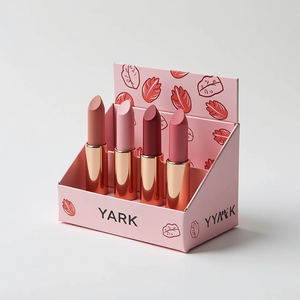 Custom Display <b>Boxes</b> <b>Cardboard</b> <b>White</b> Folding Lipstick Cosmetics Packaging Paper Display Box for Merchandise Counter Display - Product Image 1