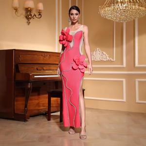 Vestidos de Noche Elegantes de Lentejuelas Tipo Venda para Cóctel y Graduación para Mujer Personalizados de Fábrica OEM - Product Image 1