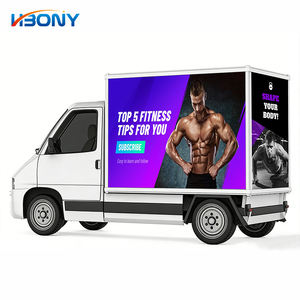 Panneau publicitaire LED mobile pour véhicule électrique, <span class=keywords><strong>camion</strong></span>, fourgonnette, grand écran numérique, affichage promotionnel - Product Image 1