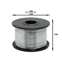 Fil de ligature électrogalvanisé en bobine avec pliage pour machine à lier les barres d'armature