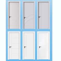 Porte de chambre/villa professionnelle en PVC/WPC blanc, étanche, sur mesure, avec serrure – Prix compétitif