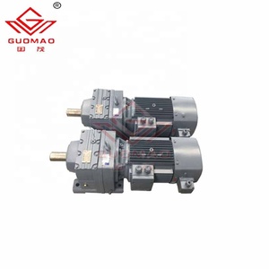 55kw R147 Velocidad de entrada 1400RPM Reductor de velocidad helicoidal montado en el pie con motor eléctrico - Product Image 3