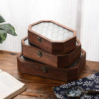 Armoire rétro bégonia fleur verre Style scandinave Rectangle tiroir de rangement de bureau pour cosmétiques aluminium PP