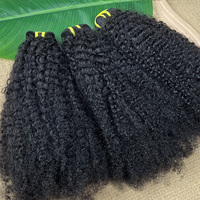 Lots de Cheveux Afro Crépus Ondulés 4C en Gros, Alignés à la Cuticule, Bruts, Bouclés 3C 4A, Extensions de Cheveux Humains Non Transformés 4B 4C