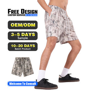 Pantalones Cortos Deportivos Personalizados con Estampado de Camuflaje, de Secado Rápido, Holgados, para Ejercicio, que Absorben la Humedad, para Hombre - Product Image 1