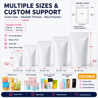 Nouvel Arrivage Sachets Doypack Biodégradables Écologiques Refermables avec Fermeture Zip pour Emballage de Thé, Café, Lait Biologiques et Vente au Détail OEM
