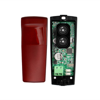 Détecteur de faisceau infrarouge réfléchissant Yaoertai 12V 24V YET611 pour portail, avec capteur photocellule de sécurité et couvercle miroir en option