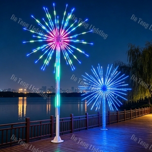 Large Christmas Firework <b>Tree</b> Decorative <b>Lighting</b> with Programmable <b>LED</b> Effects for Landmark Festival Installations - Product Image 3