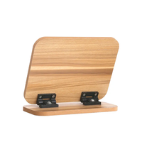 Support de miroir de maquillage pliant classique simple face Table en bois écologique avec miroir carré Miroir de bureau personnalisé