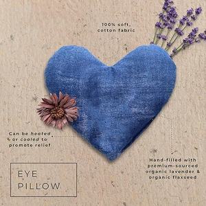 Microwave <strong>Love</strong> Eye Pillow with Lavender &amp; Flaxseed for Hot Therapy, Weighted Heating Pillow for <strong>Relaxation</strong>,Yoga,Stress Relief - Product Image 2