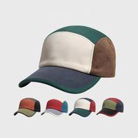 Gorra Deportiva de 5 Paneles con Logotipo Personalizado al por Mayor, Transpirable, 100% Algodón, Ligera, Sin Estructura, para Marcas, al por Mayor