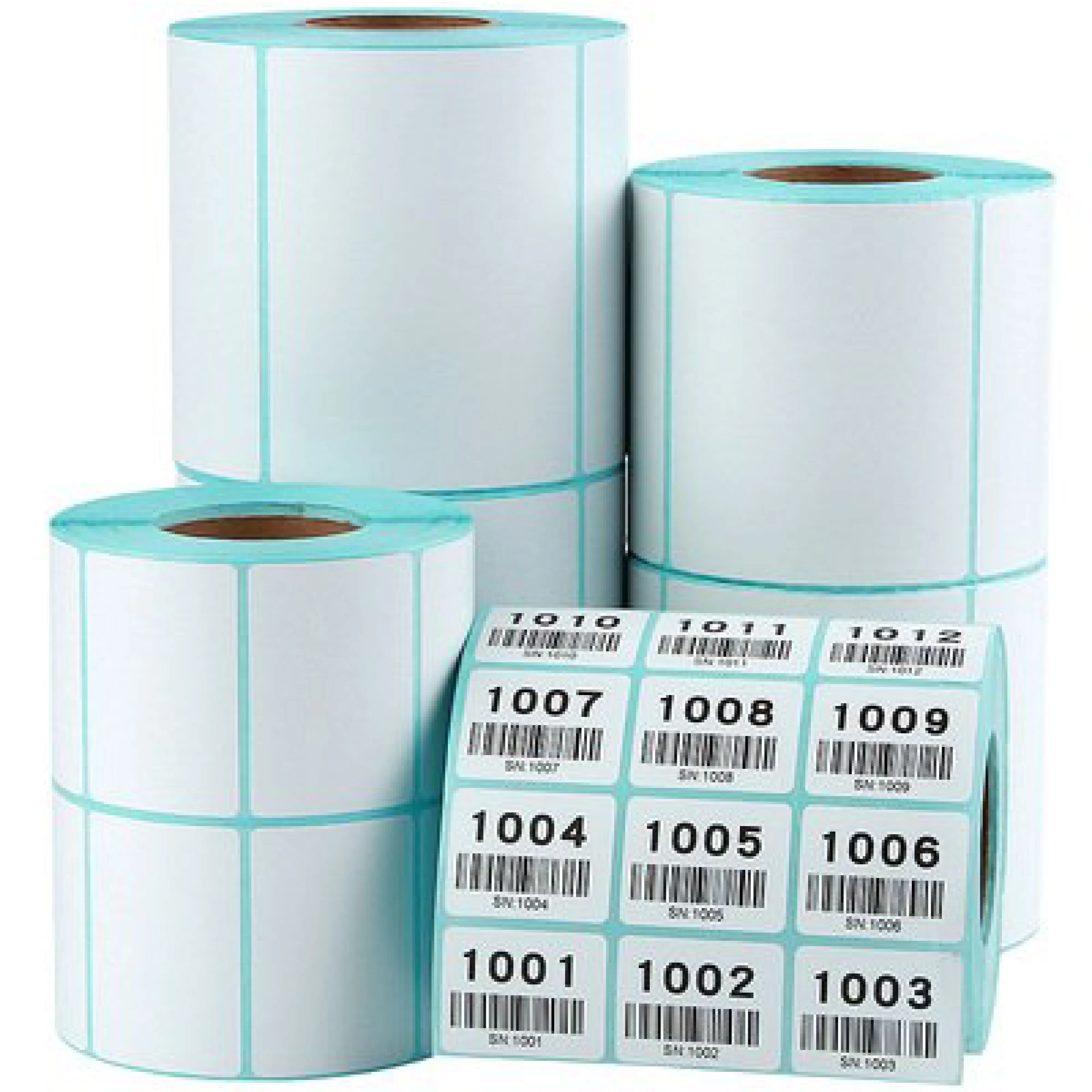 National best selling blank waterproof thermal label sticker 40x30mm 40x40mm thermal label sticker roll for supermarkets