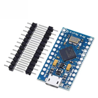 ATmega32U4 Controlado Mini Leonardo Placa DE DESARROLLO Pro Micro 5V 16M MCU Kit de desarrollo para placa de codificación compatible con Arduino